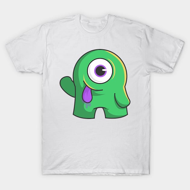 Green Alien T-Shirt by Tee Love Co. 